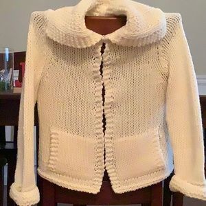 Lovely, warm, classy, chunky sweater jacket, cardigan